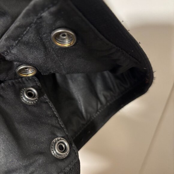 J Lindeberg Black British Millerain Waxed Cotton Field Jacket - Medium (Barbour) - Picture 8 of 13